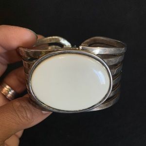 Dauplaise vintage silver cuff bracelet